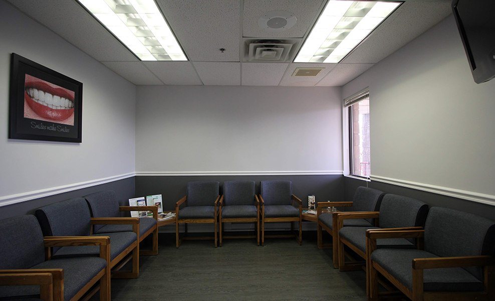 Dental office waiting room