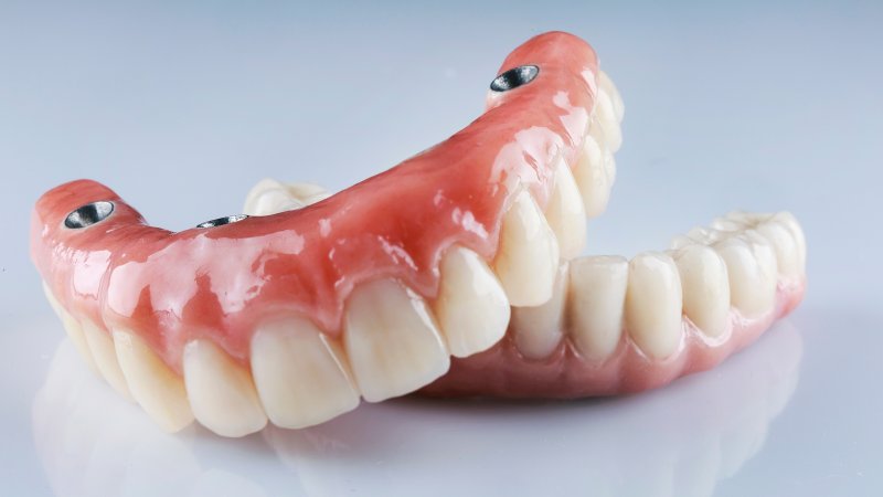 implant dentures lying on a table